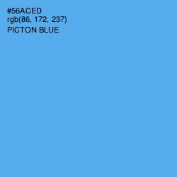 #56ACED - Picton Blue Color Image